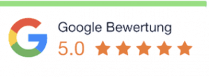5,0 von 5 Sternen bei Google