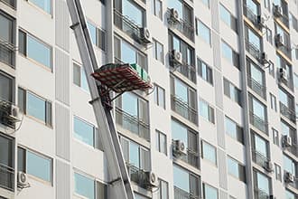 Möbellift im Einsatz